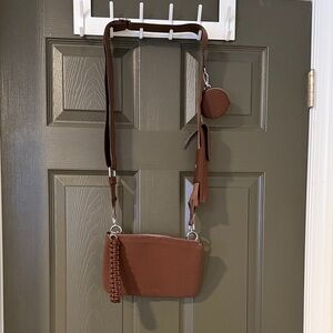 NWT Athleta Revive Modular Crossbody Bag Chocolate Brown